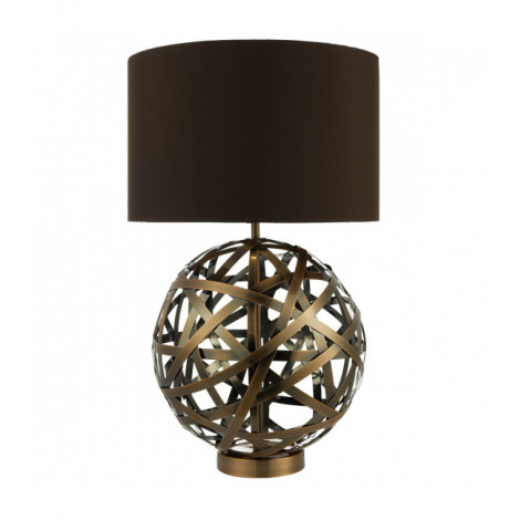 Lampe de table Voyage cuivre antique et 1 ampoule|Lampes à poser|Luminaire Center