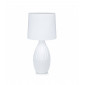 Lampe de table STEPHANIE blanche 1 ampoule|Lampes à poser|Luminaire Center