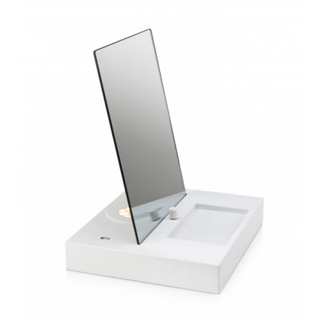 Lampe de table REFLECT blanche 1 ampoule|Lampes à poser|Luminaire Center