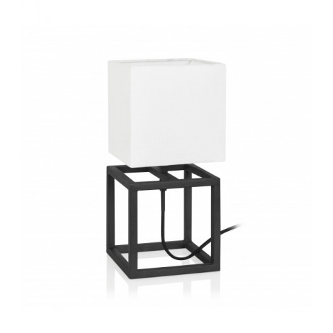 Lampe de table CUBE Noire 1 ampoule|Lampes à poser|Luminaire Center