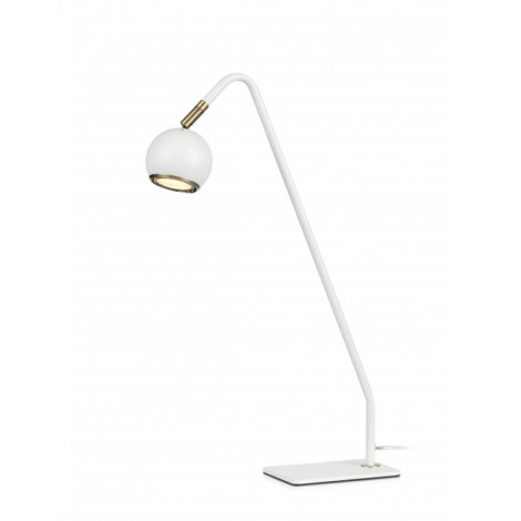 Lampe de table COCO blanche 1 ampoule|Lampes à poser|Luminaire Center