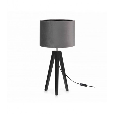 Lampe de table LUNDEN Noire et grise 1 ampoule|Lampes à poser|Luminaire Center