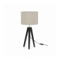 Lampe de table LUNDEN Noire et beige 1 ampoule|Lampes à poser|Luminaire Center