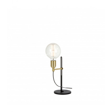 Lampe de table REGAL en Métal et Noir/Laiton Diamètre 30,2 Cm|Lampes à poser|Luminaire Center