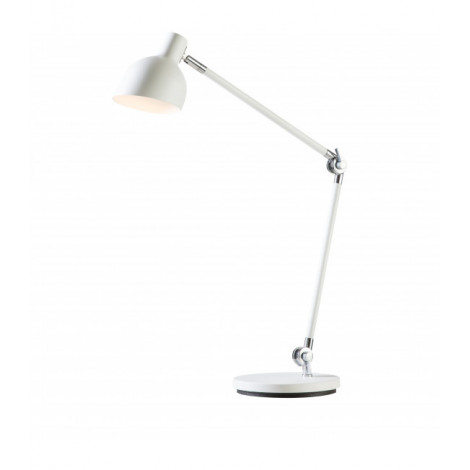 Lampe de table COLTON en Métal et Blanc mat Diamètre 12 Cm|Lampes à poser|Luminaire Center
