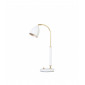 Lampe de table DELUXE en Métal et Blanc/Laiton Diamètre 9,8 Cm|Lampes à poser|Luminaire Center