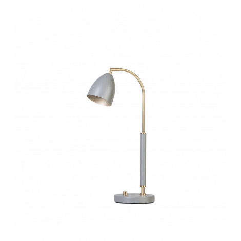 Lampe de table DELUXE en Métal et Gris chaud/Laiton Diamètre 9,8 Cm|Lampes à poser|Luminaire Center
