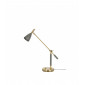 Lampe de table FRANK 2.0 en Métal et Gris chaud/Laiton Diamètre 15,4 Cm|Lampes à poser|Luminaire Center