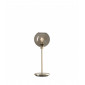 Lampe de table GLORIA en Verre / Laiton et Laiton/Verre fumé Diamètre 16 Cm|Lampes à poser|Luminaire Center