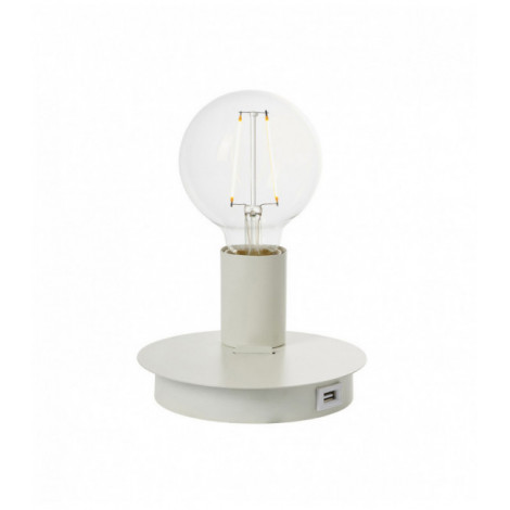 Lampe de table Joshua Acier Blanc mat|Lampes à poser|Luminaire Center