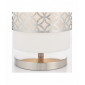 Lampe de table Gilli Acier Lin blanc vintage|Lampes à poser|Luminaire Center