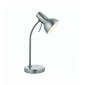 Lampe de table Amalfi en Acier, Plaque de nickel satiné et blanc brillant|Lampes à poser|Luminaire Center