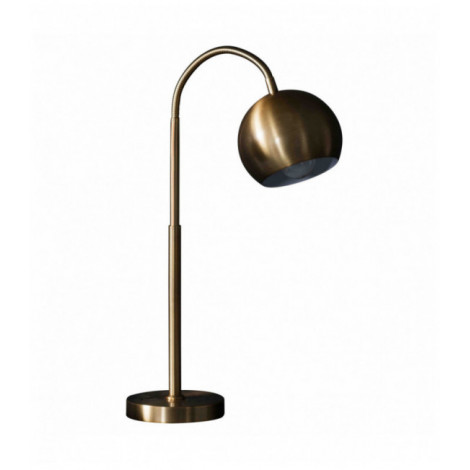 Lampadaire Hoop en Acier, Plaque en nickel brossé|Lampes à poser|Luminaire Center