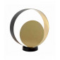 Lampe de table Cal en Acier, Plaque en laiton satiné et noir mat|Lampes à poser|Luminaire Center