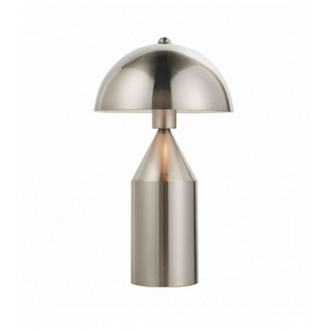 Lampadaire Nova en Acier, Plaque en nickel brossé|Lampes à poser|Luminaire Center