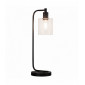 Lampe de table Toledo en Acier , noir mat et Verre transparent|Lampes à poser|Luminaire Center