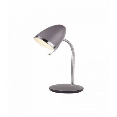 Lampe de bureau gris et chrome boston|Lampes à poser|Luminaire Center