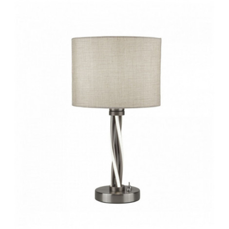 Lampe de table vegas led twist argent satiné|Lampes à poser|Luminaire Center