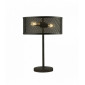 Lampe de table résille 2 ampoules noir mat|Lampes à poser|Luminaire Center