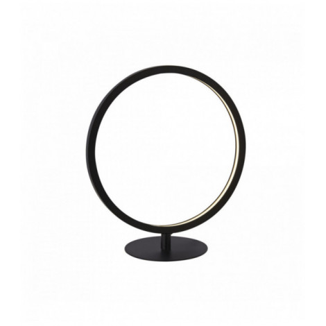 Lampe de table à anneau led cirque 1 ampoule, noir mat|Lampes à poser|Luminaire Center