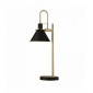 Lampe de table trombone 1 ampoule - noir / laiton|Lampes à poser|Luminaire Center