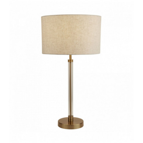 Lampe de table siena abat-jour avoine transparent / bronze|Lampes à poser|Luminaire Center