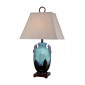 Lampe de table Amphora Glaçure turquoise 85 Cm|Lampes à poser|Luminaire Center