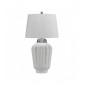 Lampe de table Bexley Nickel blanc / poli 30 Cm|Lampes à poser|Luminaire Center