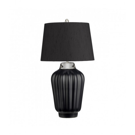 Lampe de table Bexley Nickel noir / poli 30 Cm|Lampes à poser|Luminaire Center