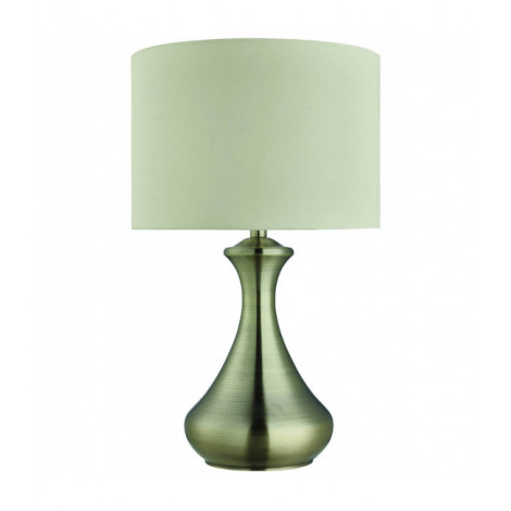 Lampe de table Touch Laiton antique 1 ampoule 40cm|Lampes à poser|Luminaire Center