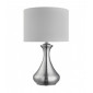 Lampe de table Touch Argent satiné 1 ampoule 40cm|Lampes à poser|Luminaire Center