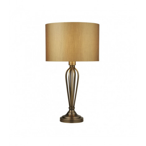 Lampe de table Table Acier doux Laiton antique 1 ampoule 60cm|Lampes à poser|Luminaire Center