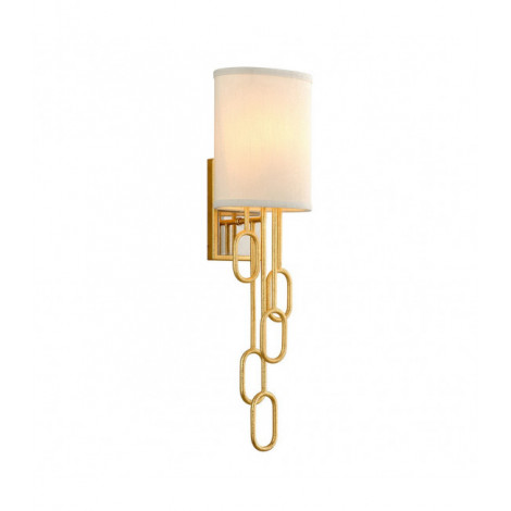 Lampe avec abat jour Halo Fer artisanal Feuille d'or 1 ampoule 64,1cm|Lampes à poser|Luminaire Center