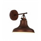 Lampe avec abat jour Dallas Acier Marron 1 ampoule 26cm|Lampes à poser|Luminaire Center