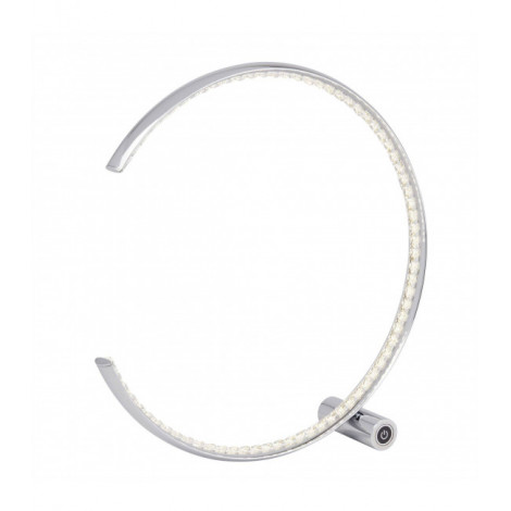 Lampe LED intégré Rings Métal Chrome 1 ampoule 40cm|Lampes à poser|Luminaire Center