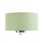 Lampe avec abat jour Drum Chrome,crème 2 ampoules 16cm|Lampes à poser|Luminaire Center