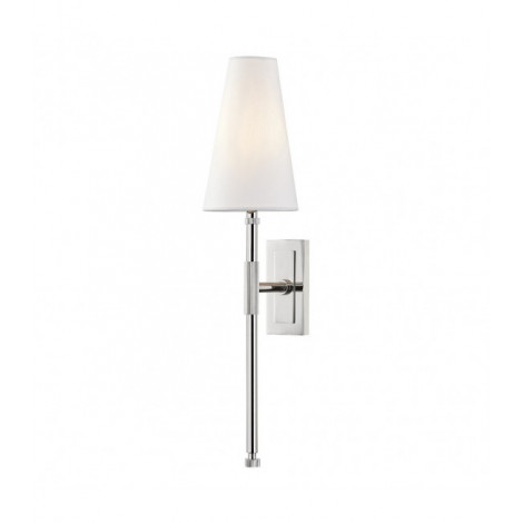 Lampe avec abat jour Bowery Acier Nickel poli 54,6 Cm|Lampes à poser|Luminaire Center