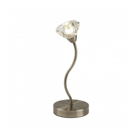 Lampe Design Sierra Acier Laiton antique 1 ampoule 33cm|Lampes à poser|Luminaire Center