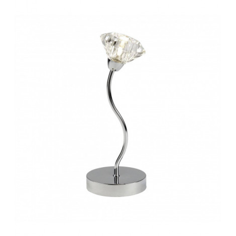 Lampe Design Sierra Acier Chrome 1 ampoule 33cm|Lampes à poser|Luminaire Center