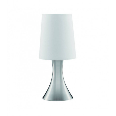 Lampe de table Touch Argent satiné 1 ampoule 30cm|Lampes à poser|Luminaire Center