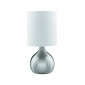 Lampe de table Touch Argent satiné 1 ampoule 29cm|Lampes à poser|Luminaire Center