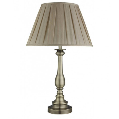 Lampe de table Flemish Laiton antique 1 ampoule 63cm|Lampes à poser|Luminaire Center