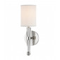 Lampe avec abat jour Volta Acier Nickel poli 1 ampoule 38,7cm|Lampes à poser|Luminaire Center