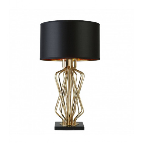 Lampe de table Ethan 1 ampoule Acier Or|Lampes à poser|Luminaire Center