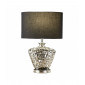Lampe de table Network Tissu,céramique Chrome,noir 1 ampoule 44cm|Lampes à poser|Luminaire Center