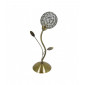 Lampe Design Bellis Verre,acier doux Laiton antique 1 ampoule 38cm|Lampes à poser|Luminaire Center