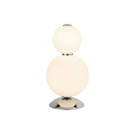 Lampe de table Snowball Verre blanc 1 ampoule 34,5cm|Lampes à poser|Luminaire Center