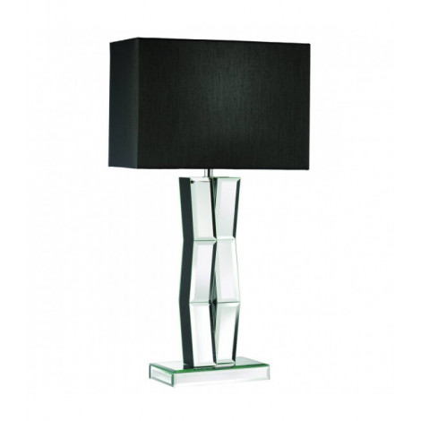 Lampe de table Mirror Verre noir,miroir 1 ampoule 60cm|Lampes à poser|Luminaire Center