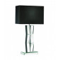 Lampe de table Mirror Verre noir,miroir 1 ampoule 60cm|Lampes à poser|Luminaire Center