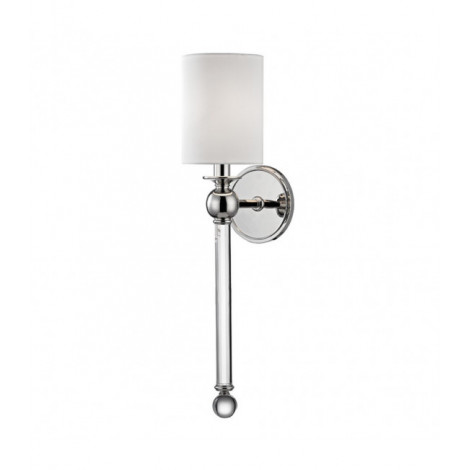 Lampe avec abat jour Gordon Laiton Nickel poli 1 ampoule 56,5cm|Lampes à poser|Luminaire Center